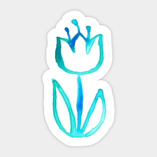 Watercolor Tulip Flower Sticker